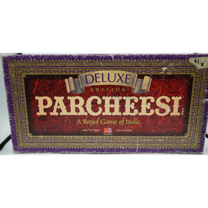 Vintage Deluxe Edition Parcheesi - A Royal Game of India Milton Bradley 1989